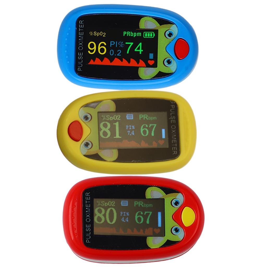 Оксиметр с зажимом на кончике пальца, 6 режимов, автоматическая зарядка через USB, светодиодный монитор кислорода в крови для детей