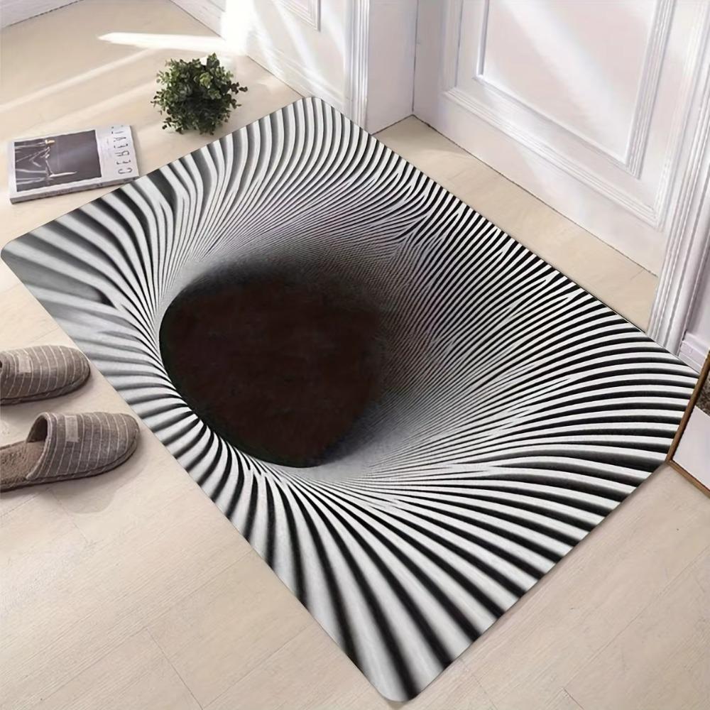 3D плошной оптический обман коврик для двери нескользящий износостойкий ковер для ванной комнаты прочный водопоглощающий коврик для двери в спальню домашний