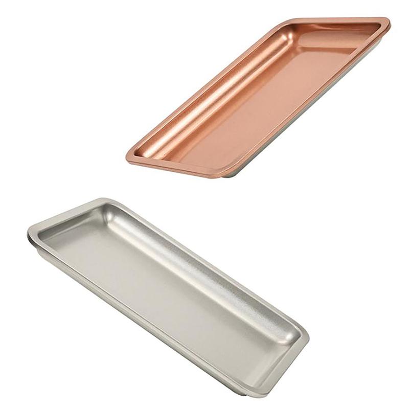 Поднос для хранения косметики из нержавеющей стали, поднос для ювелирных изделий, тарелка, хирургический поднос для врача, настольный инструмент для хранения, металлический поднос для дизайна ногтей