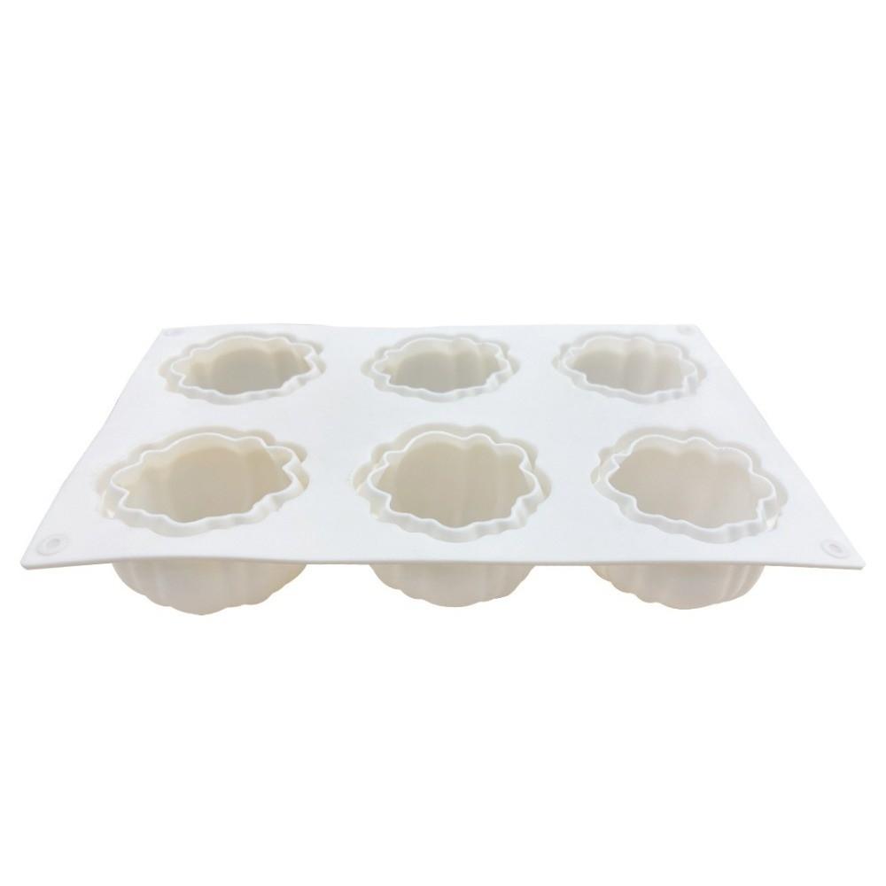 Silicone Design Pumpkin Candle Molds 6-Cavity Baking Molds Creative Pears Shape Molds Gift Making