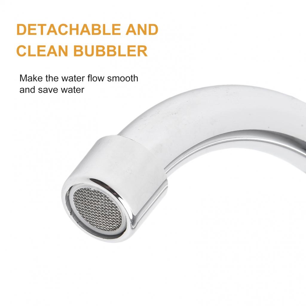 Современный двухрычажный хромированный смеситель для кухонной мойки с двумя отверстиями для горячей и холодной воды