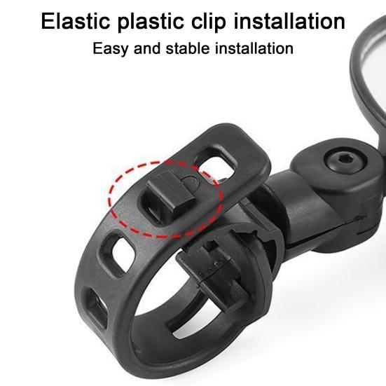 1/2 шт. вращающееся зеркало заднего вида на руль велосипеда небьющееся универсальное легкое в установке регулируемое крепление на руль выпуклое зеркало аксессуары