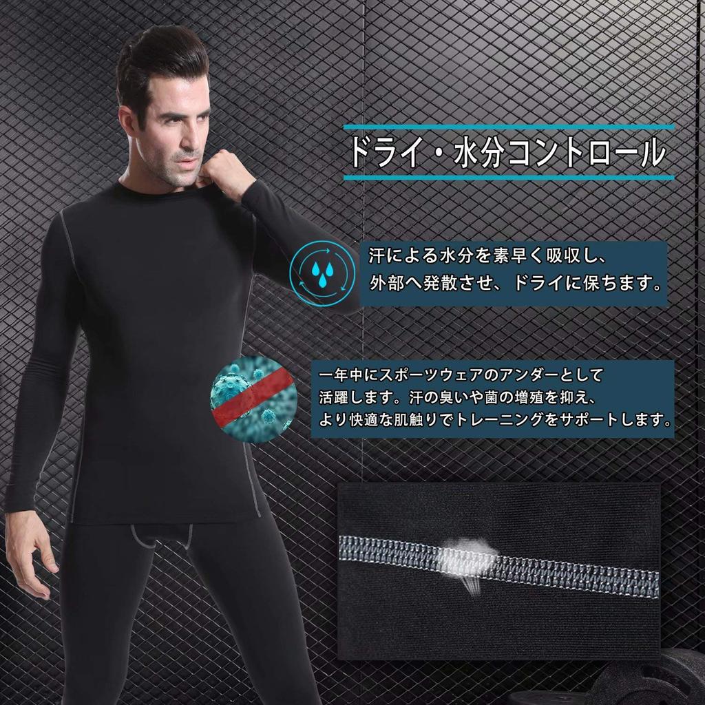 [Nesseo] Мужская спортивная одежда, длинный рукав, зима, начесаная подкладка, компрессионная одежда, защита от холода, нижнее белье, компрессионная рубашка,