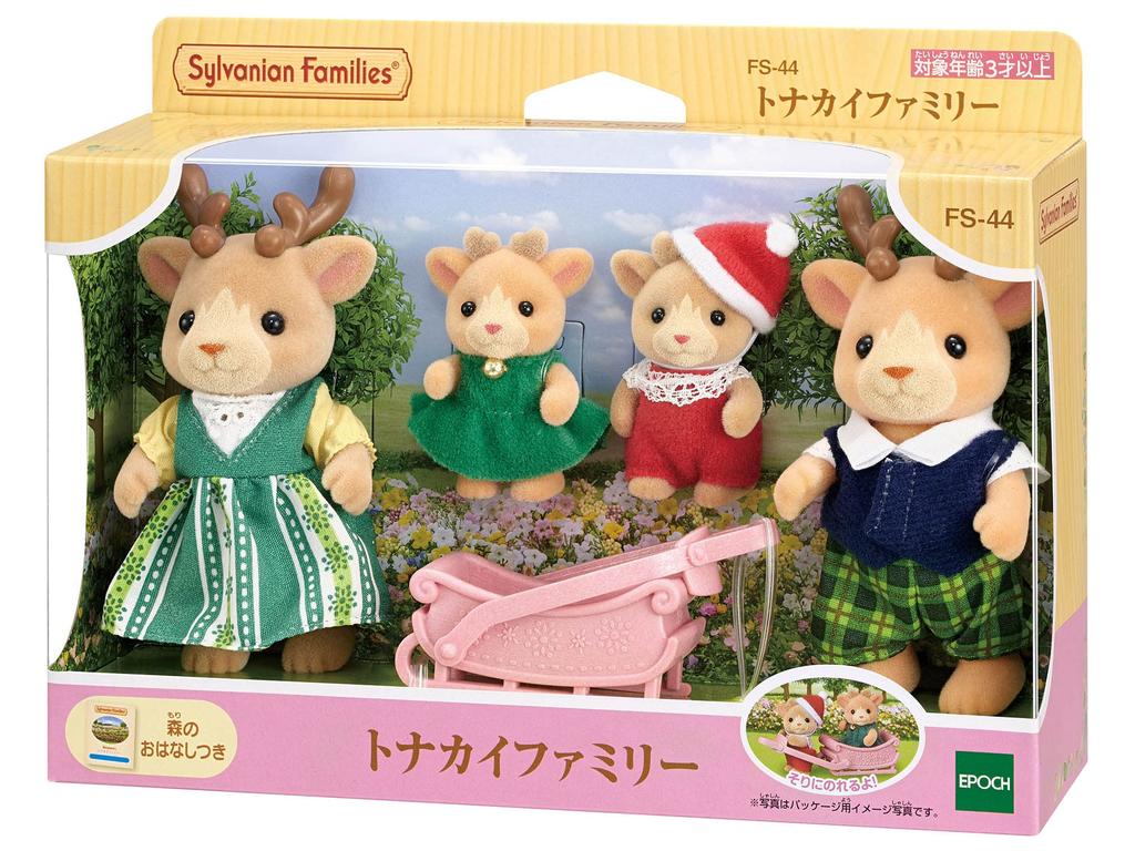 Sylvanian Families Doll ST Mark Certification Ages Toy Dollhouse Sylvanian Families EPOCH [Reindeer Family] FS-44 3+