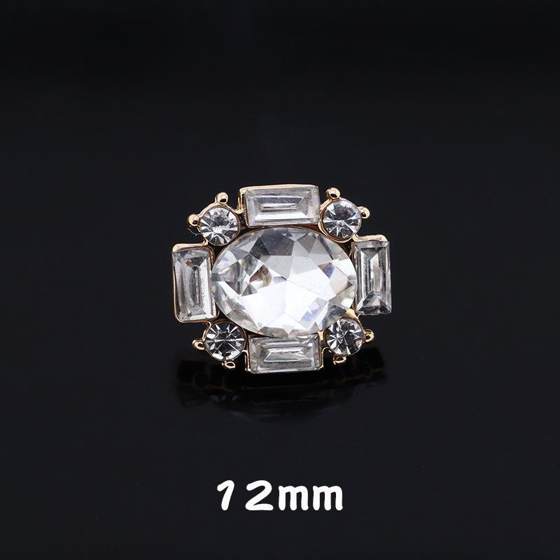 5 шт. Кристальная бриллиантовая пуговица Женское пальто Куртка Маленькая ароматная жемчужная пуговица Металлическая бриллиантовая пуговица для кардигана Меховая пуговица