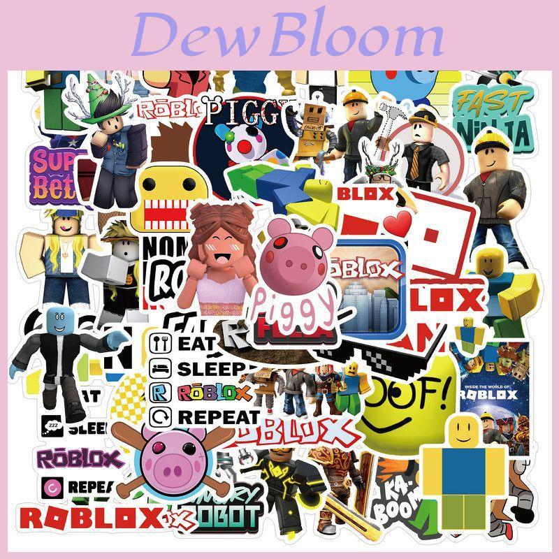 100 шт. ярких наклеек Roblox, идеально подходящих для ноутбуков, велосипедов и скейтбордов