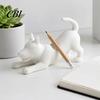 Kawaii Puppy Figurine Pen Rack Cute Dog Holder, 3D Printed Pencil Stand, Small Practical Aesthetic Desktop Decorations Stretching Desk Organizer