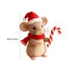 8cm Handmade Felt Mouse Ornaments For Christmas, Festival Atmosphere Decoration Props, Cute, Fun, And Festive Gifts