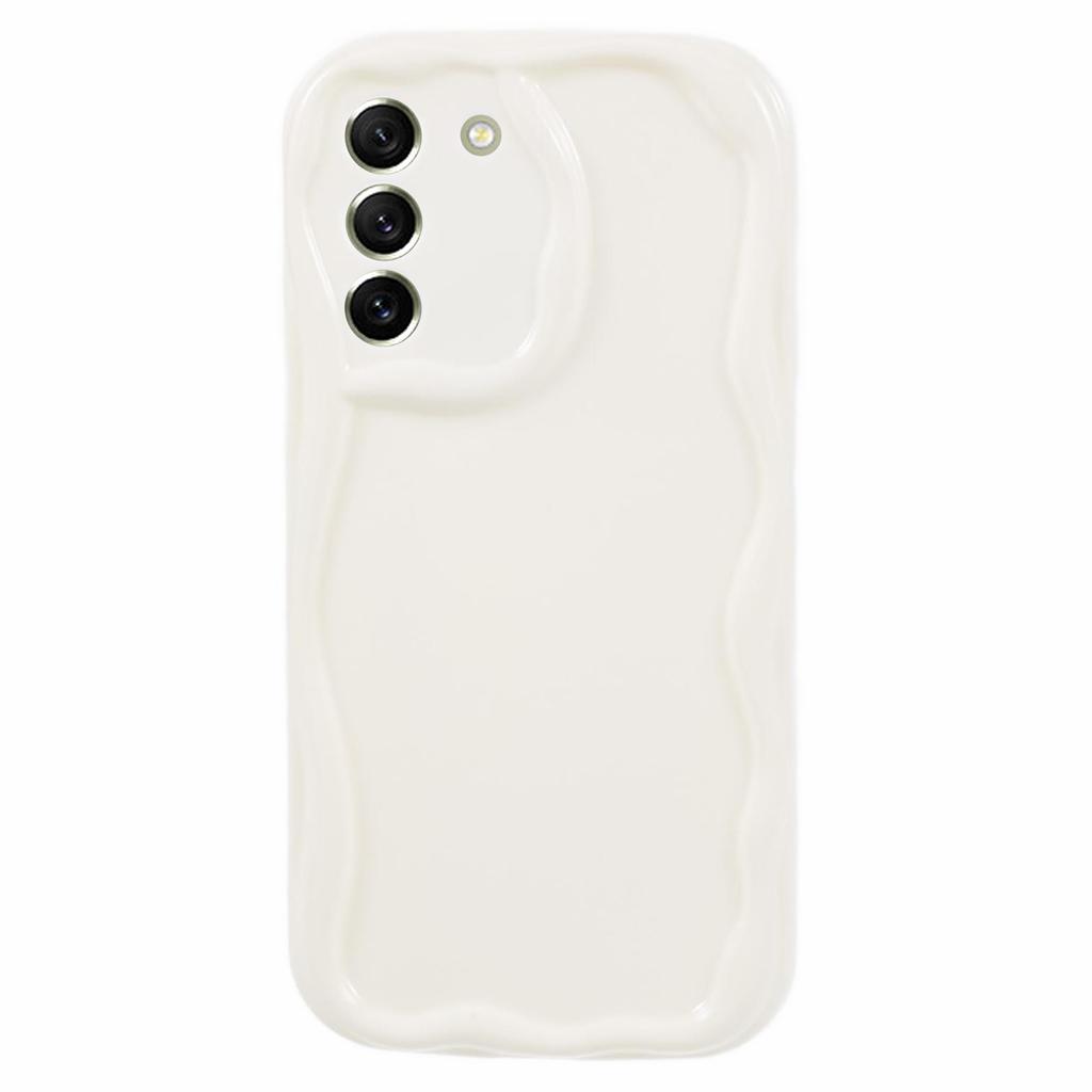 YX Series For Samsung Galaxy S21 FE 5G Case Wave Design Soft TPU Phone Cover (Precise Cutout)
