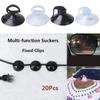 Wall Rack Balloon Decor Kitchen Table Top Holder Clips Suction Cup Cable Fasten Car Sunshade Fixed