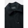 CuStomellow Men S Black caShmere Blended Balmacaan Coat Cwcaw25611bkx