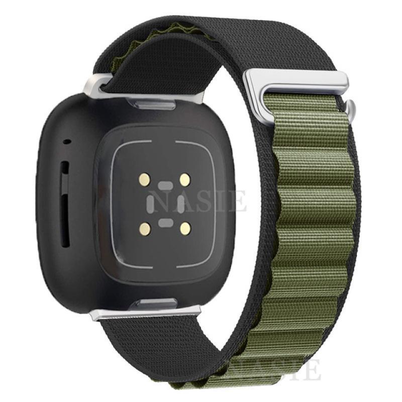 Нейлоновый ремешок для часов Fitbit Versa, браслет Fitbit Versa 2/Versa 3/Versa 4, браслет Alpine Loop Correa для Fitbit Sense 2