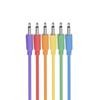 Modular synth patch cable set [LAMBDA] (red, yellow, orange, blue, green, purple) (45cm)