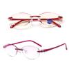 1 шт., безрамные очки для чтения, модные очки для чтения, антисиние очки для чтения