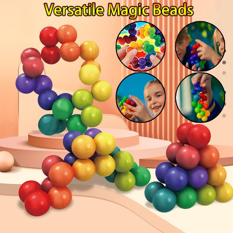 New Unique 3D Puzzle Bead Ball - Colored Versatile Decompression Toy For Stress Relief