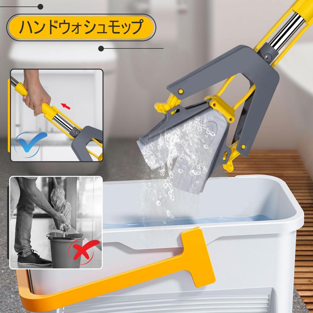 Masthome Губка для пола Пол Супер Отжим Абсорбирующая Плоская Влажная и Сухая Сухая Влажная Швабра для ванной Супер Абсорбирующая Влажная 3 Сменные Легко хранить Швабра, Швабра,