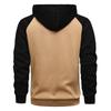 Men's Raglan Sleeve Zipper Hoodies Loose Sportwear Sweatshirts Hoodies Men's Jackets