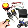 12V Motorcycle Burglar Alarm Anti-Theft Device Adjustable Sensitivity Alarm Warning Horn Alarm Host with 2 Remote Controllers