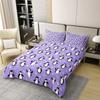 Cute Penguin Duvet Cover Animal Pattern Bedding Collection Comforter Cover For Boys Girls Kids Room Decor Full Size With 2 Pillow Case