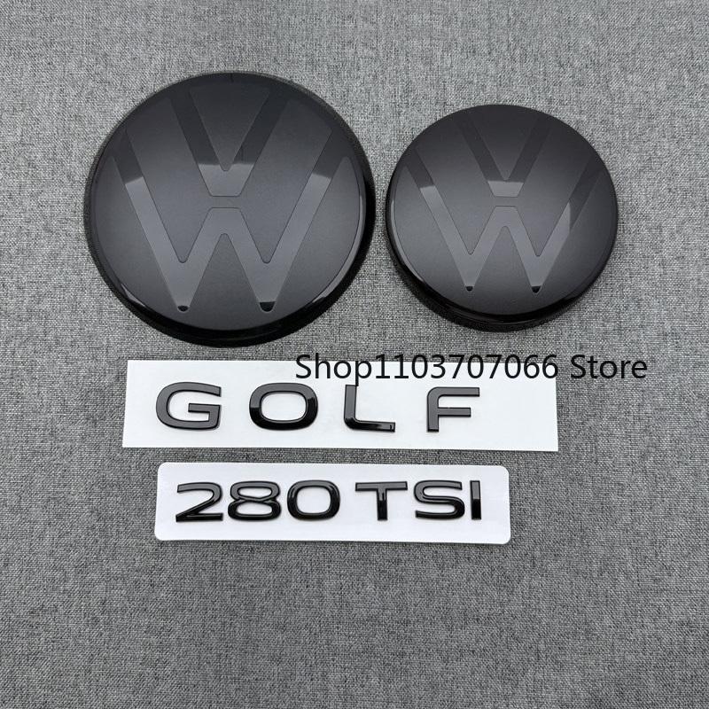 Car MK8 Logo Car series For Volkswagen Golf8 VIII MK8 2020-2023 Front Head Grill Hood Bonnet Emblem Rear Tail Bumper Trunk Boot V2