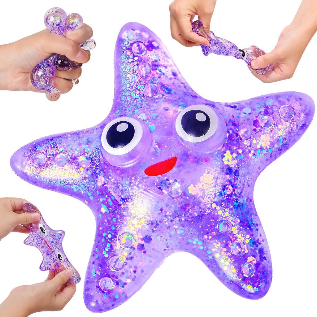 Squishy Octopus Stress Balls for Kids & Adults - Sensory Fidget Toys, Classroom Prizes, Party Favors, Stress Relief Toy