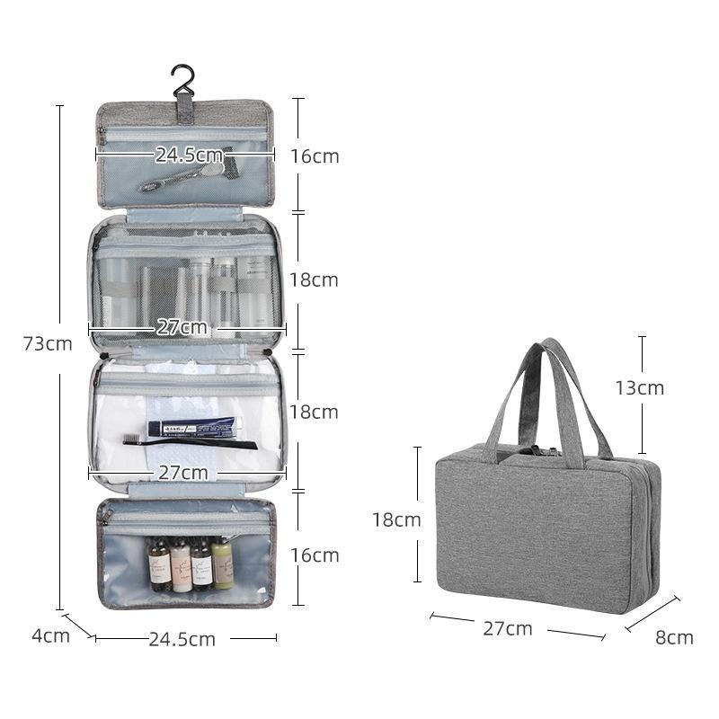 Travel Foldable Toilet Storage Bag Waterproof Hanging Makeup Bags Women Portable Cosmetic Storage Bag Travel Essential Wash Bag