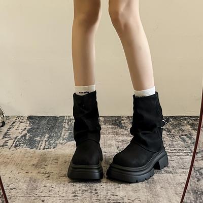 Женские ботинки Мартина на толстой подошве в стиле ретро, британский стиль, осенне-зимний модный взрыв, повышают волну ботинок Майяра