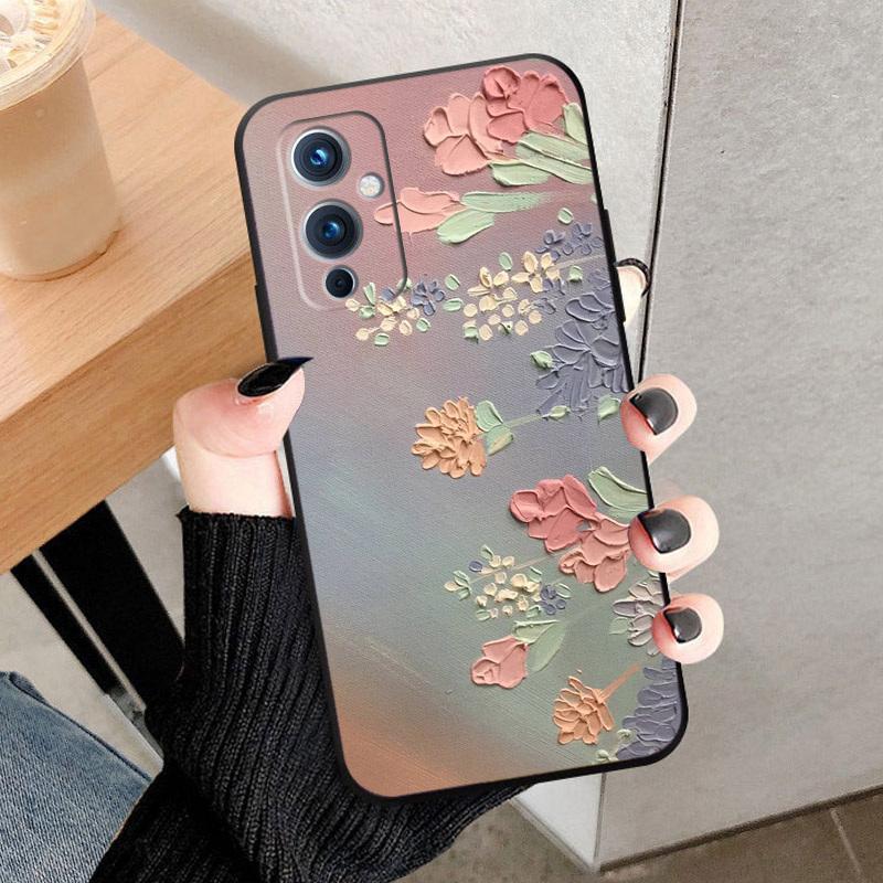 For OnePlus 9 Pro Case Fashion Luxury Printed Back Cover For OnePlus 9R 9RT Phone Case Soft TPU Silicone Funda Cover Coque