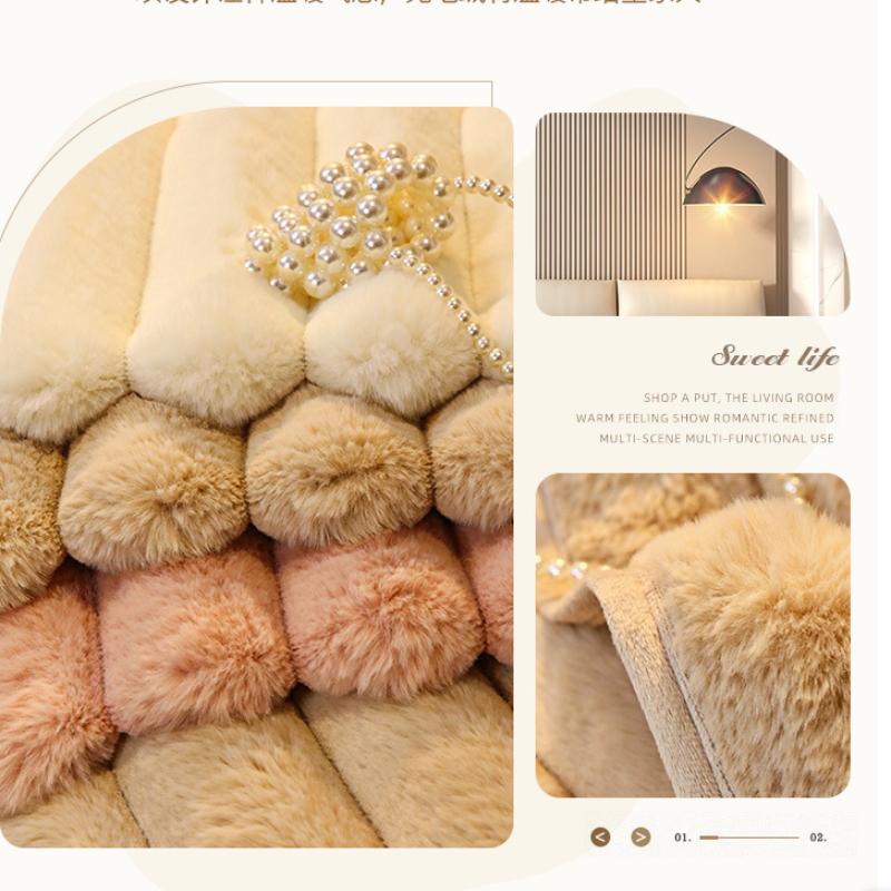 3D плюшевый коврик для дивана, зимний толстый чехол для дивана, универсальная теплая подушка, чехол для дивана, полотенце, Fundas De Sofa, пуховый меховой чехол для дивана, 3-местный