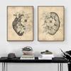 Кардиология, художественная анатомическая система, постер, холст, картина, фотографии на стене, украшение для больничной карты, украшение для дома и офиса, фреска
