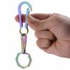 1PC EDC Titanium Alloy Carabiner Keychain Buckle Hanger Hook Keyring Carabiner Holder Mountaineering Accessories