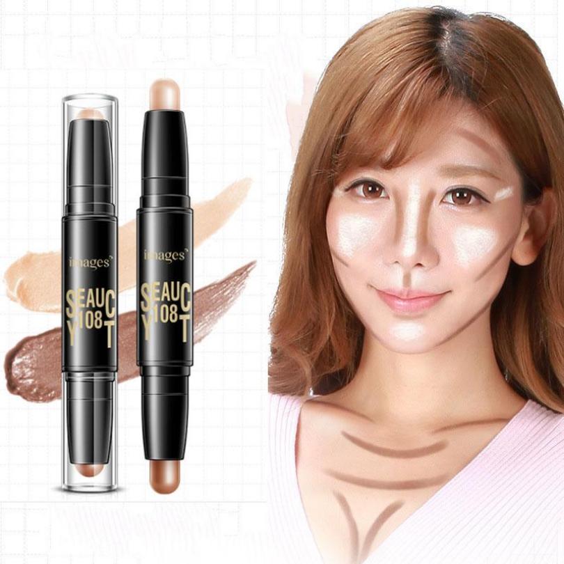 Images Двойная головка Stereo Light and Shadow Concealer Stick Легкий и стойкий крем-консилер