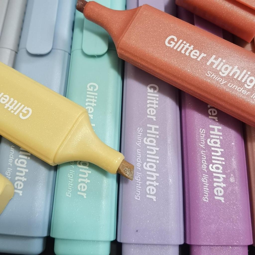 Набор блестящих ручек из 8 шт., блестящие под освещением с металлическими эффектами, цветной художественный маркер для рисования, живописи