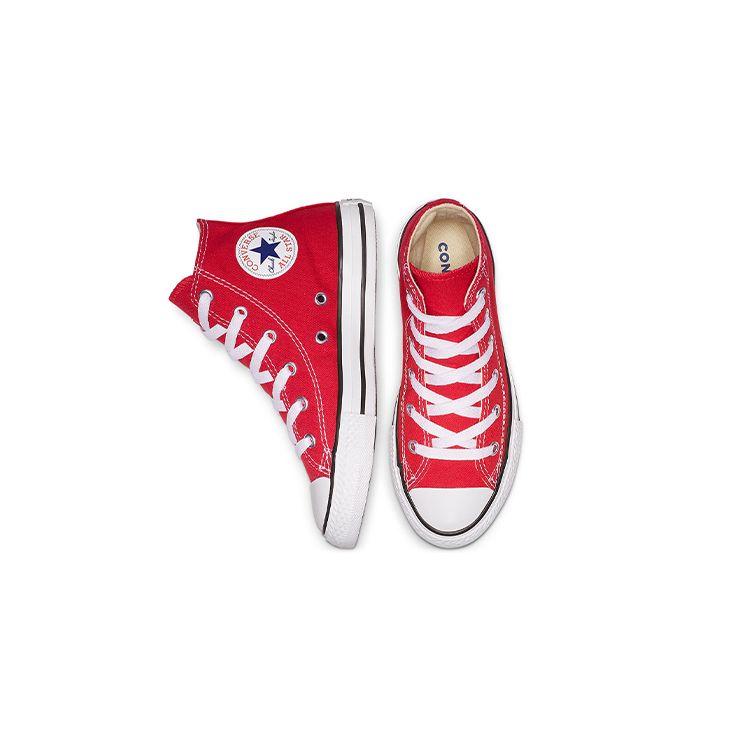 Converse Кеды Chuck Taylor All Star High Top для детей, парусиновые, красные, детские кроссовки 3J232C