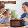 New Wooden Money Box Handmade Reusable Money Saving Box with Saving Money Goals Counter Crafts Piggy Bank Children
