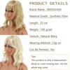 MERISIHAIR Женские натуральные волосы, модные короткие волнистые наращивание волос с челкой, парик из синтетического волокна, ежедневное использование, зажим на голове, чтобы покрыть выпадение волос