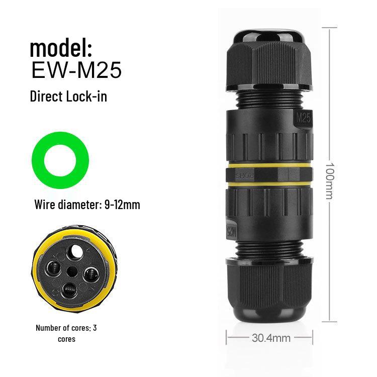 Outdoor Waterproof Screw Lock Wire Connector for Lighting