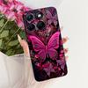 Для Motorola Edge 70 Fusion Милый Цветок Бабочка Кошка Расписной Чехол Для Motorola Edge70 Fusion 5G Черный Силиконовый Мягкий Чехлы Для Телефона