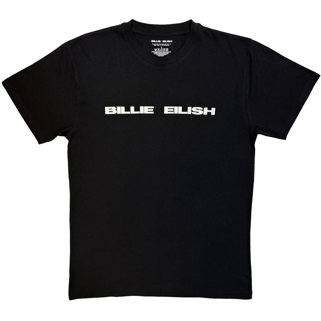 Billie Eilish Unisex T-Shirt Logo Mono Black (S)