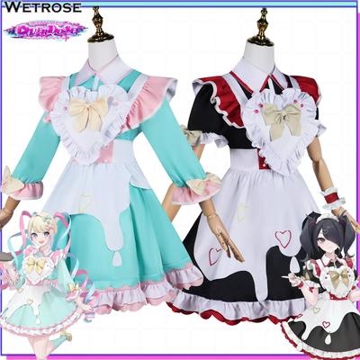 Needy Girl Overdose Платье горничной Amechan K Angel Косплей костюм Jirai Kei Игра Полный комплект Chou Zetsu Sai Kawa Ten Shi Chan