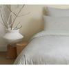 Pack complet 6 pièces unicolore Gris housse de couette pour lit 180 x 200 cm "King size"