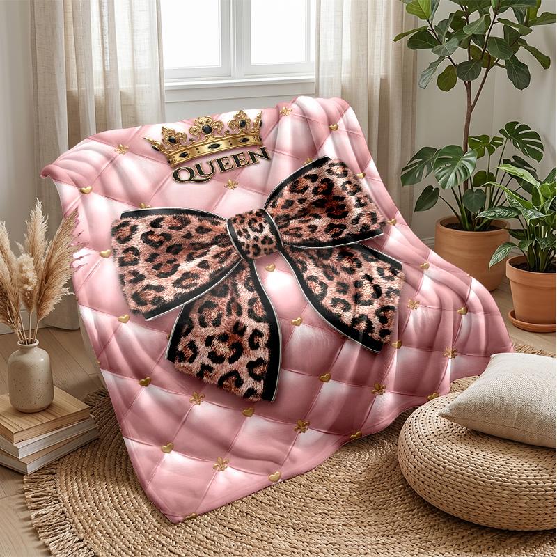 Queenly Glamour 1 Theme blanket Lightweight Warm Flannel Blanket Decorative Throw Blanket for Home Decoration