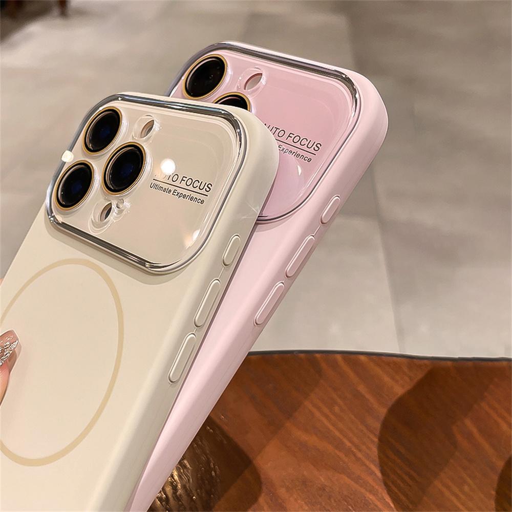 Продвинутый Жидкий Силикон Для Чехла Телефона Magsafe Для iPhone 17 Pro Max 16 14 15 13 Магнитная Зарядка Защитная Крышка Стеклянного Объектива