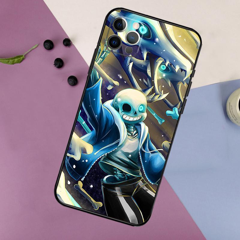 Чехол Undertale Sans для iPhone 16 15 14 13 12 11 Pro Max 7 8 Plus XR XS Max X Защитная крышка для телефона
