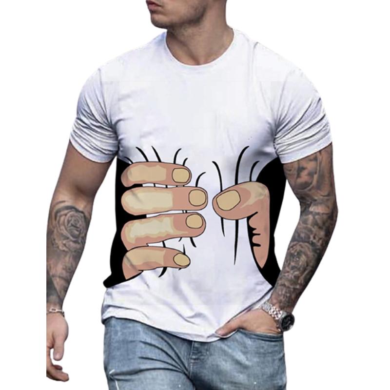 Новая летняя мужская модная футболка с принтом звездного диска, мужская футболка, топ