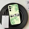Милый счастливый P-Панда Чехол для телефона для Samsung S25,S24,S21,S22,S23,S30,Ultra,S20,Plus,Fe,Lite,Note,10,Черный Чехол