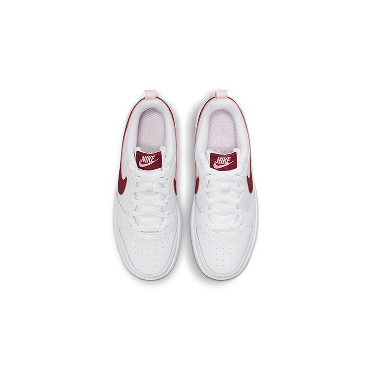 Nike Court Borough Low 2 GS Белый Темно-свекольный BQ5448-120