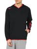Tennis Wear Hoodie Parka Sweat Absorbent Quick Drying 62JC1005 XS [Mizuno] Warm-up Black/Red