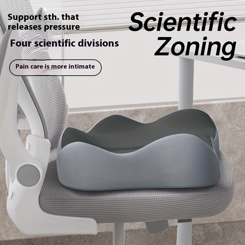 Эргономичная подушка под копчик из пены с памятью, Нескользящая мягкая поддержка | Съемный чехол из моющегося полиэстера, Подходит для офисных кресел, инвалидных колясок и автомобильных сидений