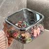 Push-type Jewelry Box Large Capacity Desktop Trash Can  for Headband Bows Cotton Swab Organization